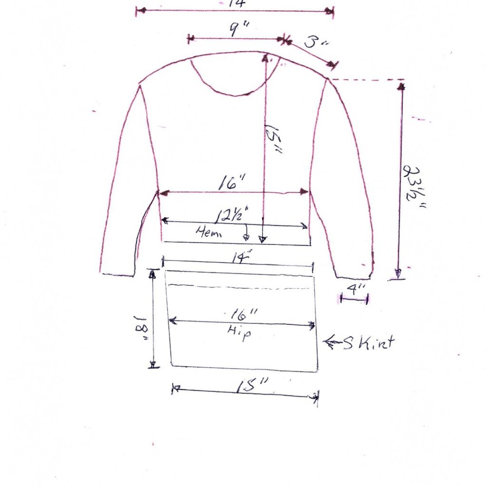 Co-Digo Crop Top Skirt Set - Picture 4 of 7